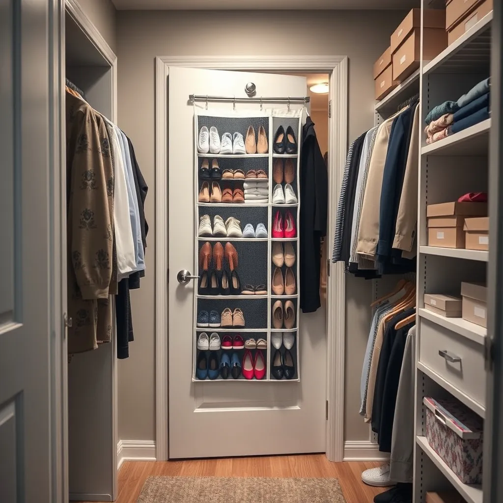 shoe organizer in action