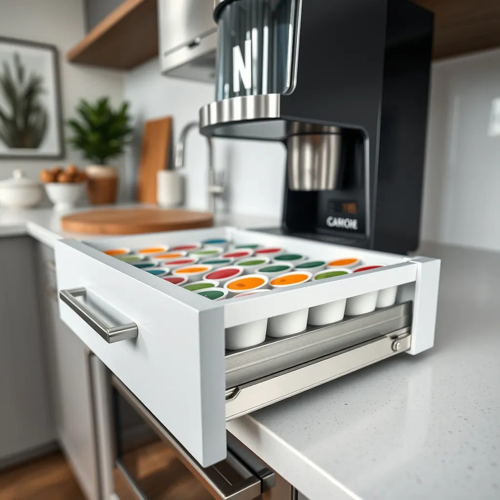 coffee drawer in action