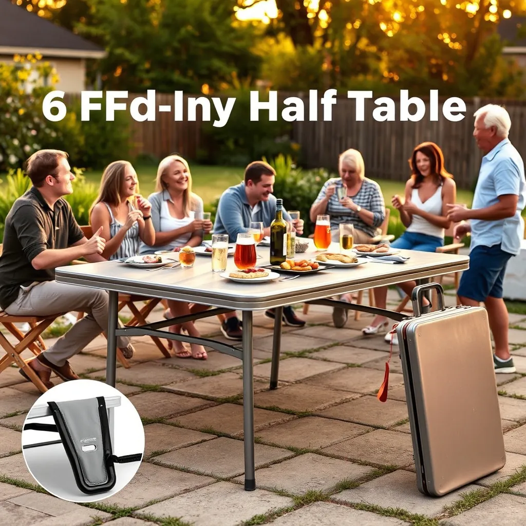 folding table in action