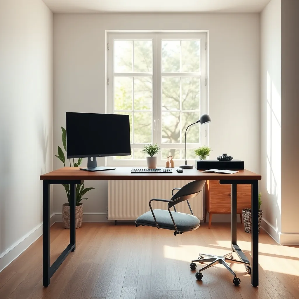 computer desk product view