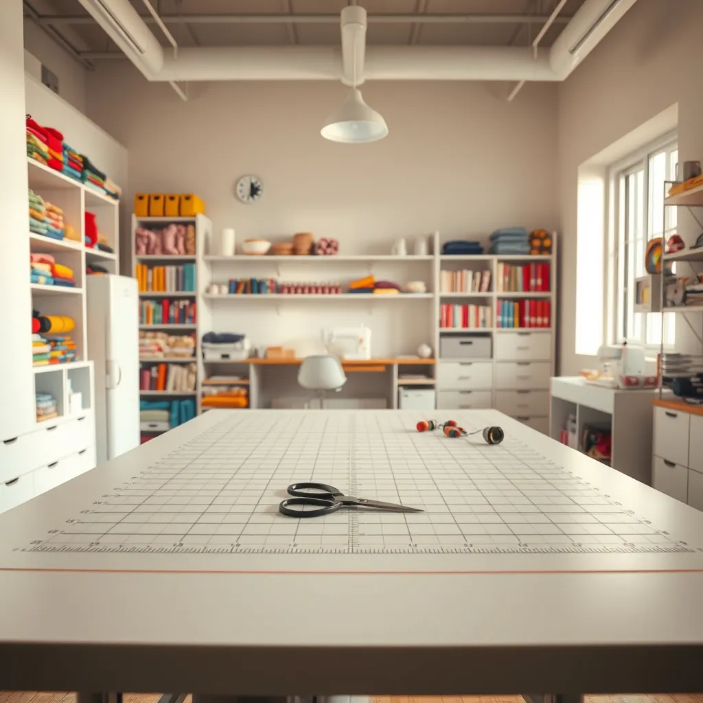 cutting table product view