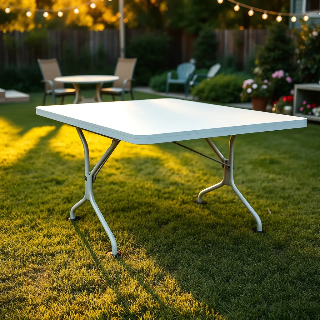 folding table product view