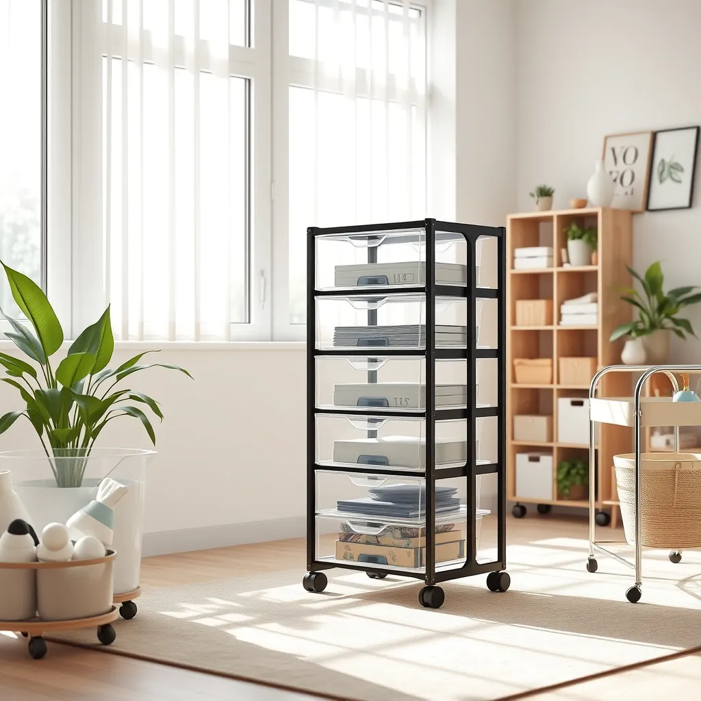 storage drawers product view