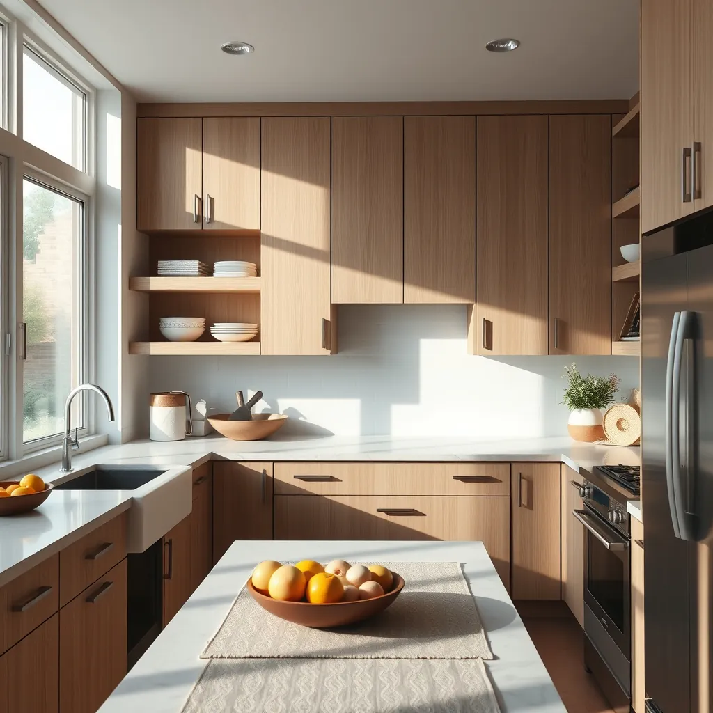 white oak kitchen cabinets - Illustration 3