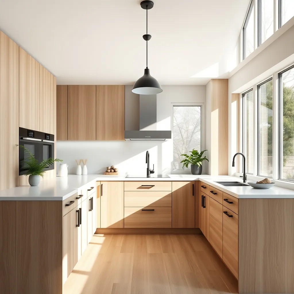 white oak kitchen cabinets - Illustration 1